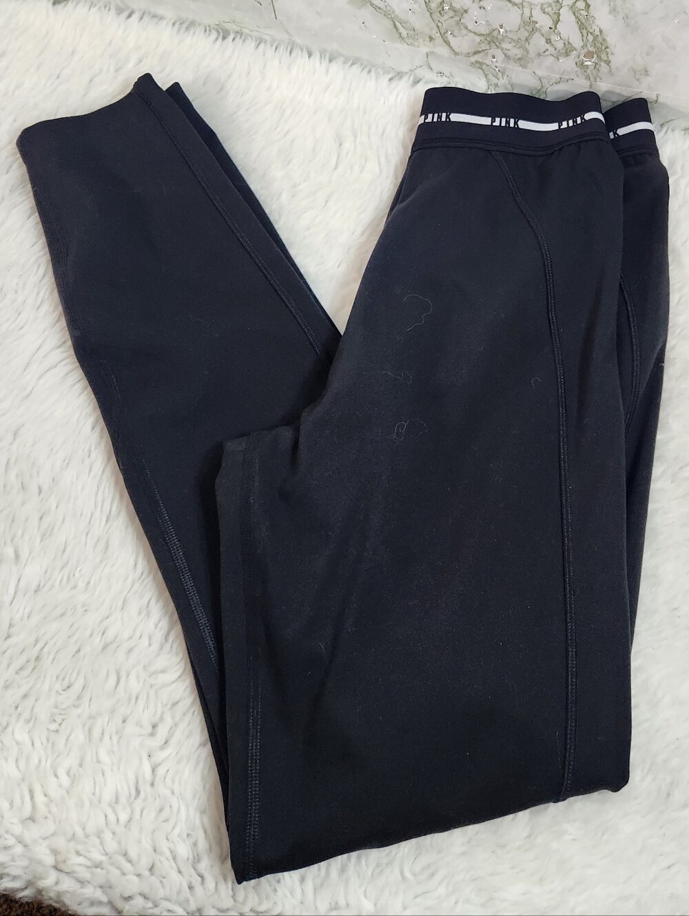 PINK Victoria's Secret Black Active Compression Pants